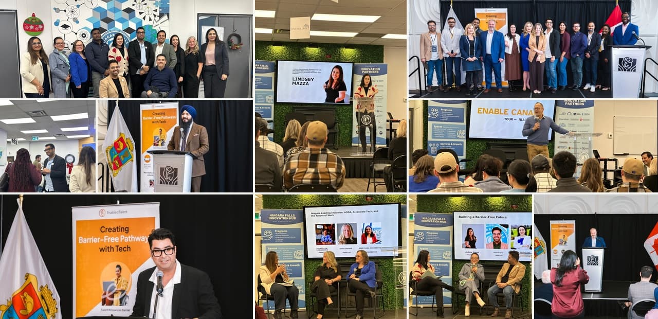Moments from our tour across Canada — inclusion and accessibility events