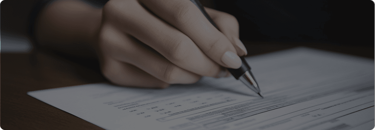 Person signing document